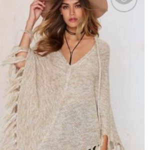 Nasty gal poncho sweater!